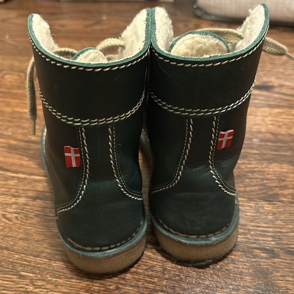 Duckfeet Odense Boots Leather Shearling Lined “New Green” EUC 7 - Picture 6 of 10
